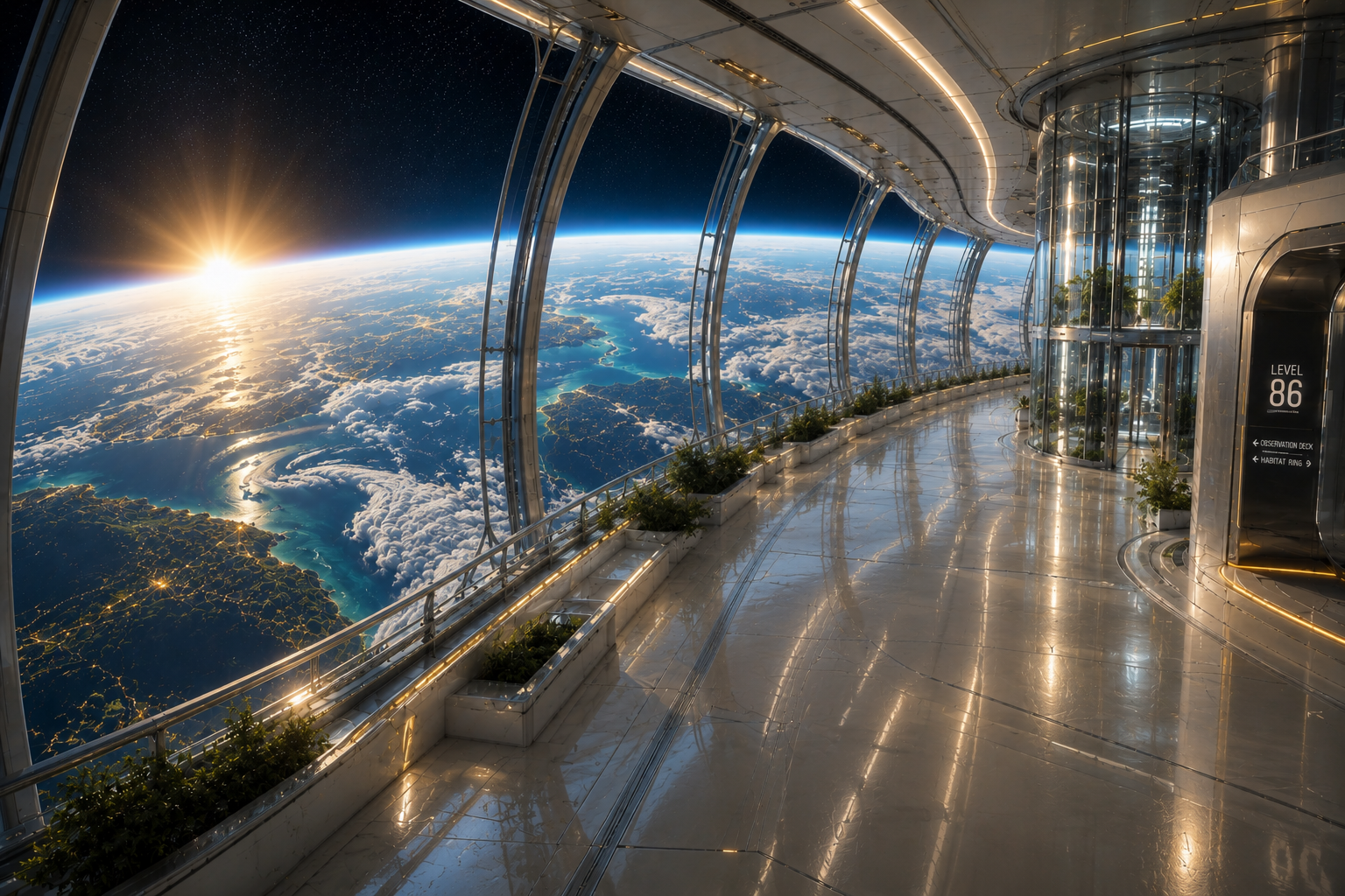 Orbital Station Observation Deck